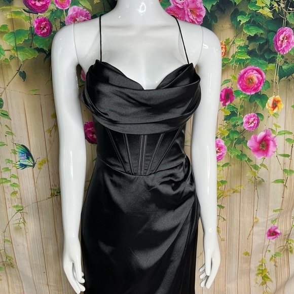 Cindy Collection Long Gown Dress - Picture 3 of 7